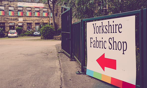 Yorkshire Fabric Shop Contact Us Fabric Shop Arrow Picture